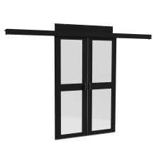 Дверной комплект для изолированного коридора Hyperline DGK-4702-D01-R001-RAL9005