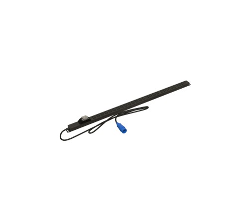 Блок розеток вертикальный Hyperline SHE-18IEC-6BIEC-B-3PVB