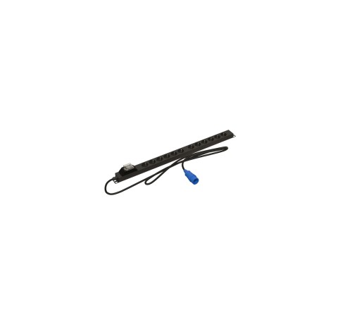Блок розеток вертикальный Hyperline SHE-12SH-B-2.5PVB