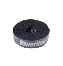 Лента (липучка) в рулоне ширина 25 мм длина 5 м черная Hyperline WASNR-5x25-BK
