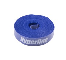 Лента (липучка) в рулоне ширина 25 мм длина 5 м синяя Hyperline WASNR-5x25-BL