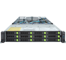 Шасси серверное Gigabyte Server Platform R283-S96 / 2U / 2xIntel (Gen 4/5) / 2xHS / 32xDIMM / 12xLFF NVME/SAS/SATA + 2xSFF SAS/SATA / 2xGbE / 2xOCP 3.0 / 4xFHHL / 2x2000W / Rails (id 34406)