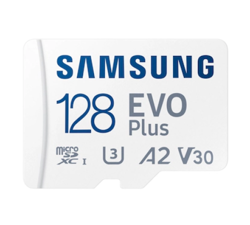 Карта памяти 128Gb MicroSD Samsung EVO Plus + SD адаптер MB-MC128SA