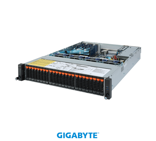 Gigabyte R272-Z32 2U 1 x Socket SP3 EPYC 7002 up 240W, 16 x DDR4 DIMM 2933MHz, 24 x 2.5