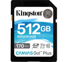 Карта памяти 512Gb SD Kingston Canvas Go! Plus SDG3/512GB