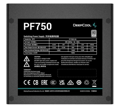 Блок питания 750W DeepCool PF750