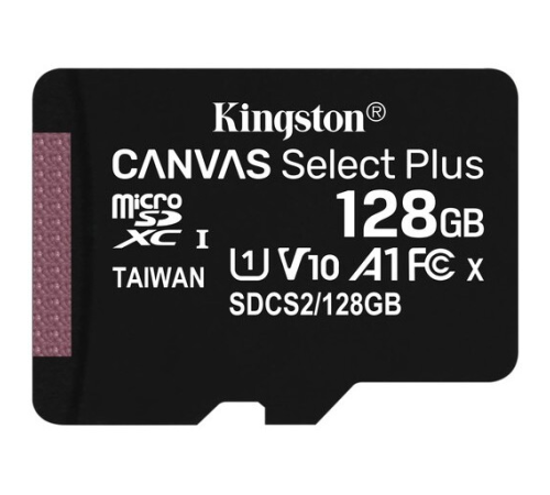 Карта памяти 128Gb MicroSD Kingston Canvas Select Plus SDCS2/128GBSP