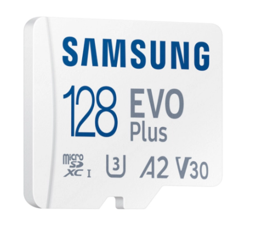 Карта памяти 128Gb MicroSD Samsung EVO Plus + SD адаптер MB-MC128SA