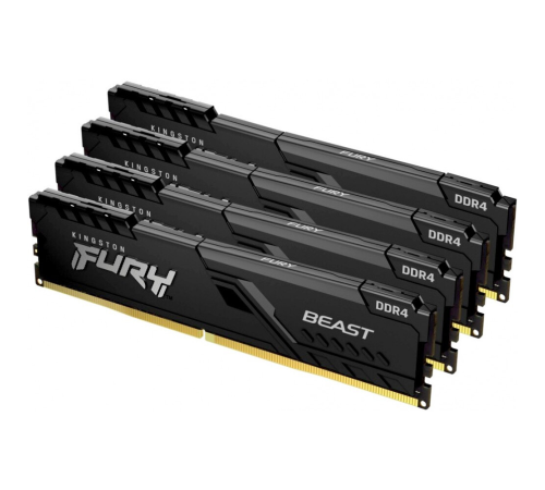 Оперативная память 128Gb DDR4 3600MHz Kingston Fury Beast Black KF436C18BBK4/128 Оперативная память 128Gb DDR4 3600MHz Kingston Fury Beast Black KF436C18BBK4/128