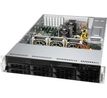 Шасси серверное Supermicro SuperChassis 2U (OEM)LA25TQC-R609LP/ no HDD(8)LFF/ optional LFF(2)+SFF(2)/ 7xLP/ 2x600W Platinum(12