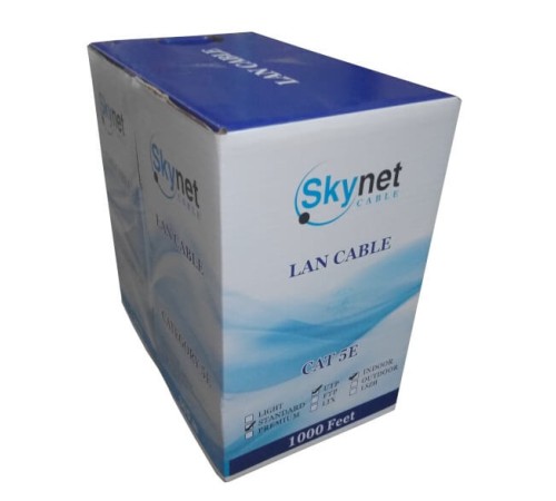 Кабель Skynet Standard UTP2 cat.5е одножильный 305м Cu серый (65695) 1693201