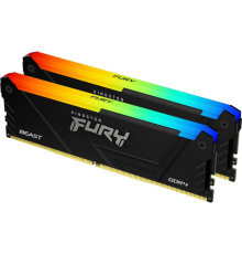 Оперативная память 16Gb DDR4 3733MHz Kingston Fury Beast RGB KF437C19BB2AK2/16