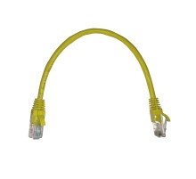 Патч-корд UTP4 cat 5e 0,25м ВС LSZH желтый литой коннектор Netko Optima N.BC.UTP.5e-0.25m-6-lszh (67579)