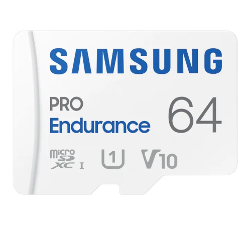 Карта памяти 64Gb MicroSD Samsung PRO Endurance + SD адаптер MB-MJ64KA