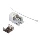 Модуль Keystone неэкранированный RJ45 cat.6А 90° 110 тип под инструмент KE белый Netko Expert CKC KJ32-C6A-US/WH (54440)