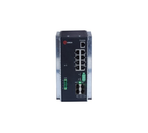 Индустриальный коммутатор Qtech QSW-3310-12T-I-POE-DC