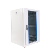 Шкаф телекоммуникационный напольный ЭКОНОМ 18U (600x600) дверь стекло металл ЦМО ШТК-Э-18.6.6-13АА 30545300600