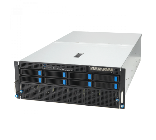 Сервер ASUS ESC8000-E11-SKU2 4U, 2x LGA4677, 32x DDR5, 2x NVMe/SATA/SAS* + 6 SATA/SAS*, 1x M.2(Up to 22110), 1x PCIex8 for HBA/RAID, 8x PCIex16 for dual-slot GPU, 1x PCIex16 for NIC card, 2x 10Gbe, 4x 3000W (id 33017)