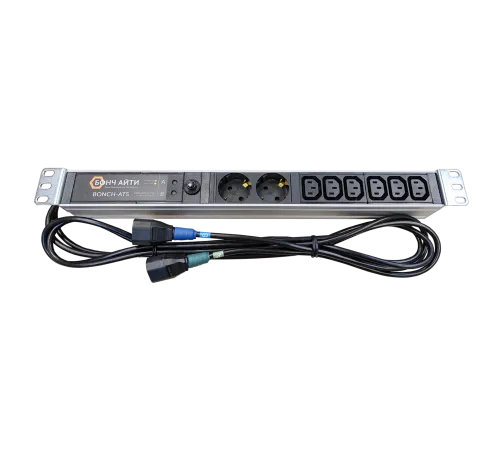 Блок розеток с АВР Bonch IT BONCH-ATS/PDU 8A-2S/6C13-C14/C14