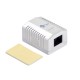 Розетка компьютерная Netko JE342RC6-USM/WH (54402)