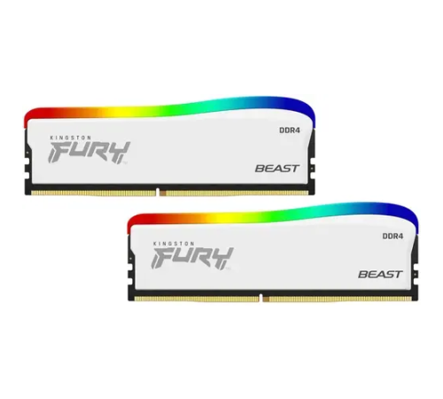 Оперативная память 16Gb DDR4 3200MHz Kingston Fury Beast White SE KF432C16BWAK2/16