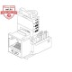 Модуль Keystone неэкранированный RJ45 cat.5e, 90° без инструмента белый Netko Expert CKC KJ15-CE-US/WH (54435)