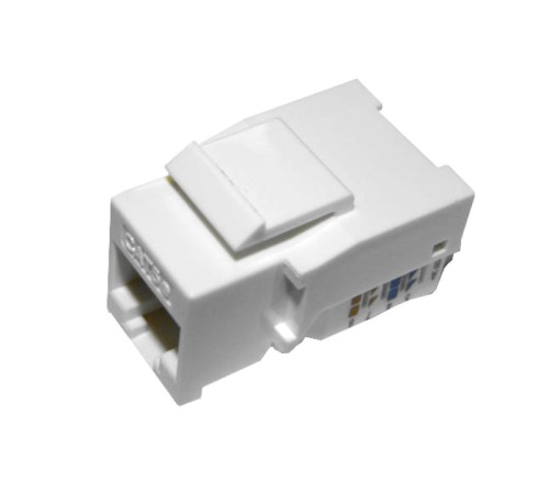 Модуль Keystone неэкранированный RJ45 cat.5e, 90° без инструмента белый Netko Expert CKC KJ15-CE-US/WH (54435)