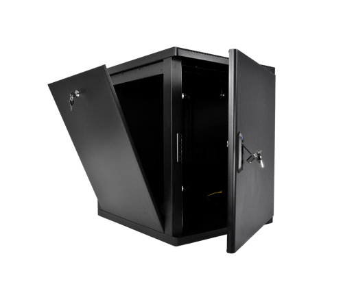 Шкаф телекоммуникационный настенный разборный 12U(600x650) съемные стенки дверь металл цвет черный ЦМО ШРН-М-12.650.1-9005 30144247707