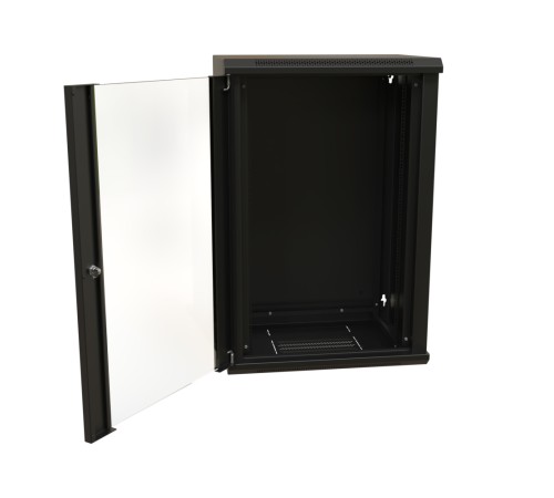 Шкаф 19-дюймовый WRLine WR-TW-1845-GP-RAL9004 Шкаф 19-дюймовый WRLine WR-TW-1845-GP-RAL9004