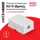 Розетка телефонная внешняя / 1 порт RJ11(6p4c) 4 контактная белая Netko LX-203 4w (51047)
