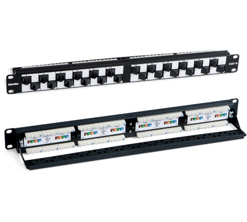 Патч-панель Hyperline PP2A-19-24S-8P8C-C6-110