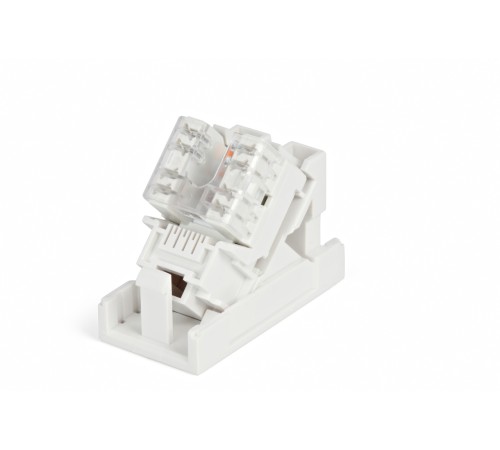 Розетка (вставка) 45x22 5 (аналог Mosaic) с наклонным модулем RJ-45 категории 5е Hyperline SIP2K-C5E-M45-22.5 Розетка (вставка) 45x22 5 (аналог Mosaic) с наклонным модулем RJ-45 категории 5е Hyperline SIP2K-C5E-M45-22.5
