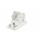 Розетка (вставка) 45x22 5 (аналог Mosaic) с наклонным модулем RJ-45 категории 5е Hyperline SIP2K-C5E-M45-22.5