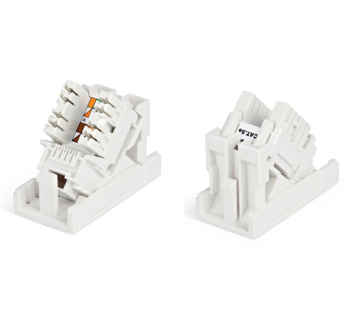 Розетка (вставка) 45x22 5 (аналог Mosaic) с наклонным модулем RJ-45 категории 5е Hyperline SIP2K-C5E-M45-22.5 Розетка (вставка) 45x22 5 (аналог Mosaic) с наклонным модулем RJ-45 категории 5е Hyperline SIP2K-C5E-M45-22.5