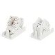 Розетка (вставка) 45x22 5 (аналог Mosaic) с наклонным модулем RJ-45 категории 5е Hyperline SIP2K-C5E-M45-22.5