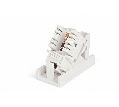 Розетка (вставка) 45x22 5 (аналог Mosaic) с наклонным модулем RJ-45 категории 6 Hyperline SIP2K-C6-M45-22.5 Розетка (вставка) 45x22 5 (аналог Mosaic) с наклонным модулем RJ-45 категории 6 Hyperline SIP2K-C6-M45-22.5