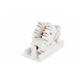 Розетка (вставка) 45x22 5 (аналог Mosaic) с наклонным модулем RJ-45 категории 6 Hyperline SIP2K-C6-M45-22.5