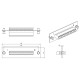 Панель для FO-19BX с 12 LC адаптерами Hyperline FO-FPM-W120H32-12LC-AQ