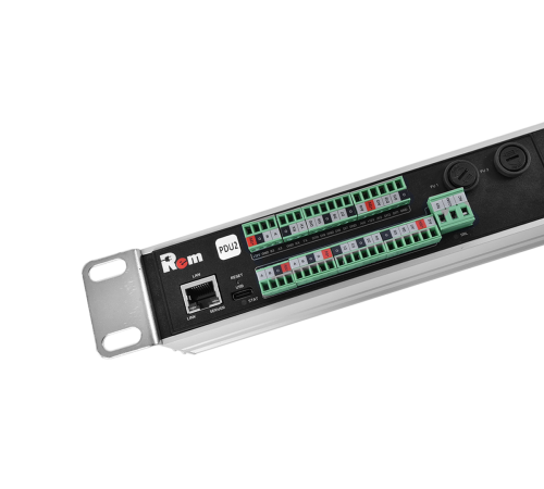 Горизонтальный блок розеток Rem -2MC Rem R-2MC3-32-2xC19-MCL-440-K