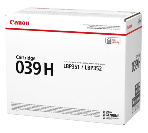 Тонер Canon 039HBK черный для LBP-351 0288C001/002