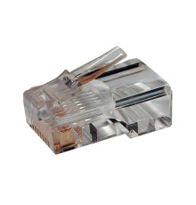 Разъем RJ-45 (8P8C) под витую пару категория 5e (100 шт) Hyperline PLUG-8P8C-U-C5-100