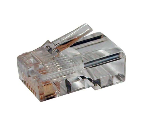 Разъем RJ-45 (8P8C) под витую пару категория 5e (100 шт) Hyperline PLUG-8P8C-U-C5-100