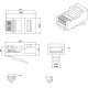 Разъем RJ-45 (8P8C) под витую пару категория 5e (100 шт) Hyperline PLUG-8P8C-U-C5-100