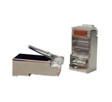 Разъем RJ-45 (8P8C) (100 шт) Hyperline PLUG-8P8C-U-C5-SH-100
