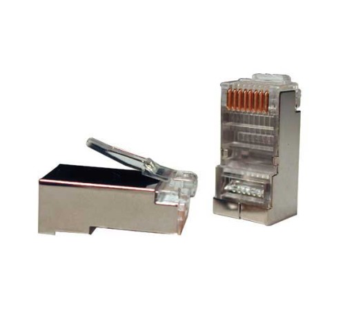 Разъем RJ-45 (8P8C) (100 шт) Hyperline PLUG-8P8C-U-C5-SH-100