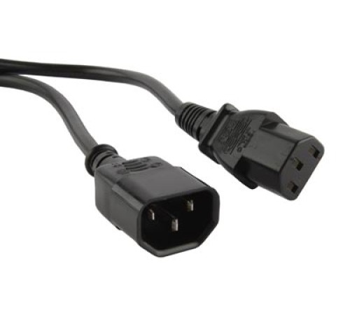 Кабель питания Hyperline PWC-IEC13-IEC14-0.5-BK