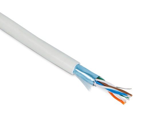 Кабель витая пара Hyperline FUTP4-C5E-P26-IN-PVC-GY-100