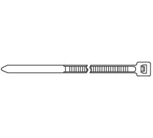 Стяжка нейлоновая черная (100 шт) Hyperline GT-300IBC