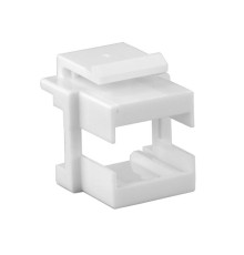 Вставка формата Keystone Jack для проходного адаптера SC или dLC Hyperline KJ1-SC/DLC-WH