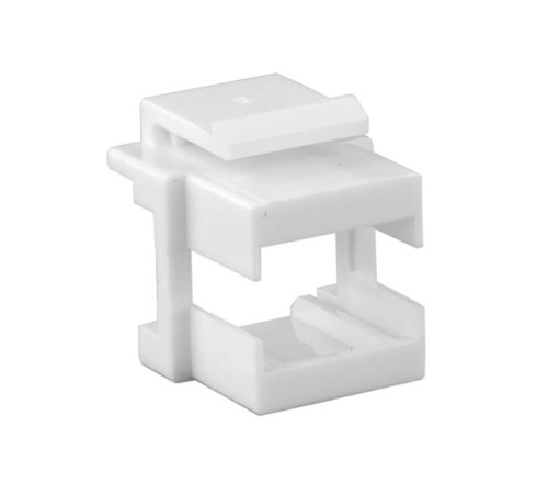 Вставка формата Keystone Jack для проходного адаптера SC или dLC Hyperline KJ1-SC/DLC-WH